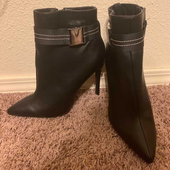 Black faux leather boots - Picture 4 of 5
